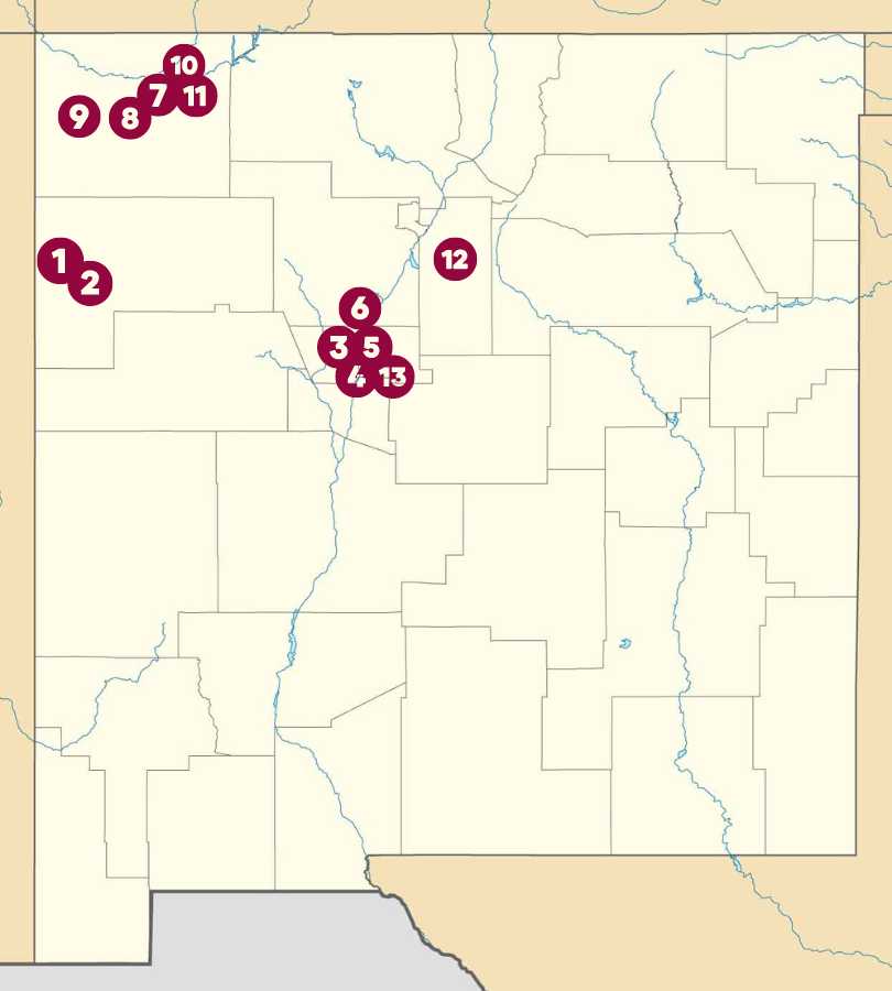 Map of NM Alternative Schools 